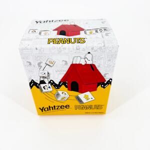 Yahtzee Peanuts Edition - Snoopy Doghouse Dice Cup - New Sealed Collector’s Game